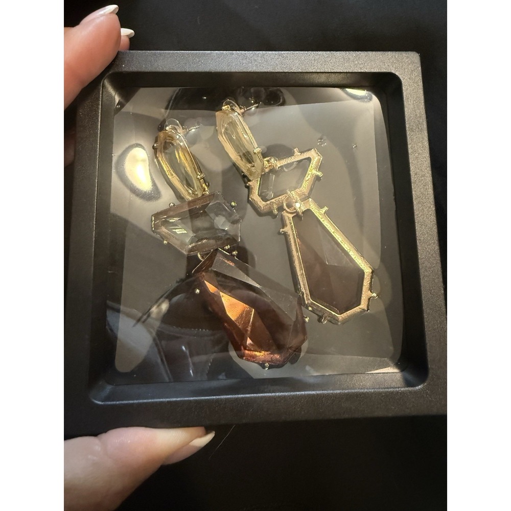 Commense Golden Geo Shaped Hanging Earrings Womens One‎ Size